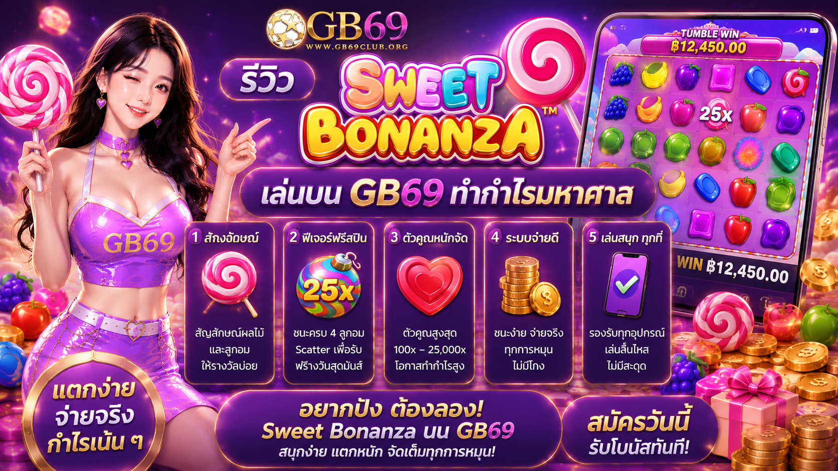 รีวิว Sweet Bonanza